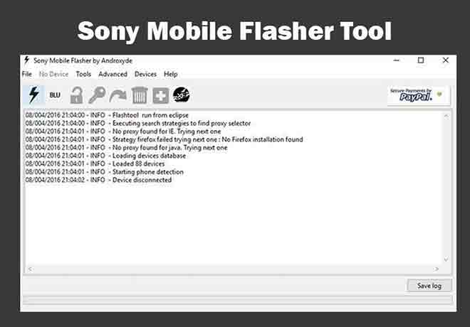 Scarica Sony Mobile Flasher Tool: Прошивка устройства Xperia